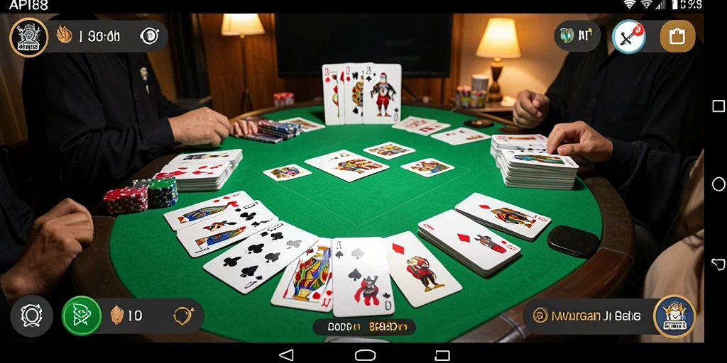 Screenshot API88 menampilkan gameplay seru dari permainan Gaple yang interaktif.