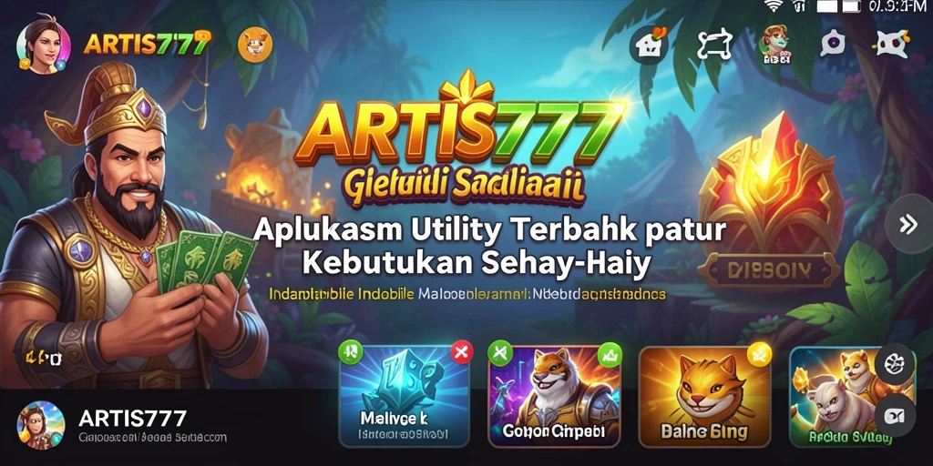 Tampilan antarmuka ARTIS777 yang bersih dan fungsional.