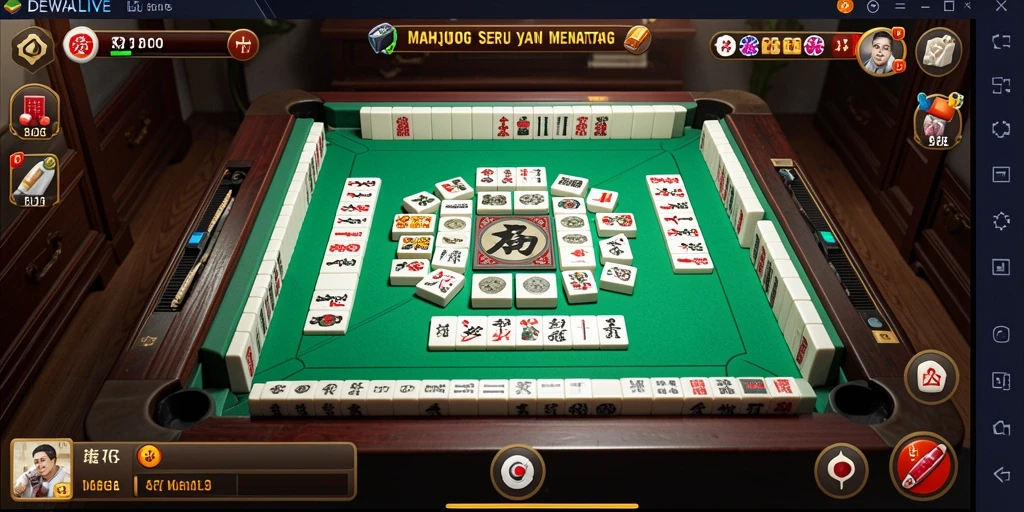 Tampilan gameplay Mahjong DEWALIVE yang seru dan menantang.