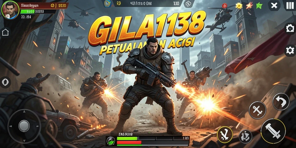 Screenshot gameplay GILA138 menampilkan aksi pertempuran yang mendebarkan.