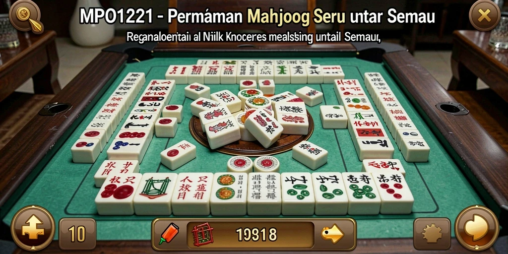 Tampilan screenshot MPO1221 yang menunjukkan keseruan permainan Mahjong.