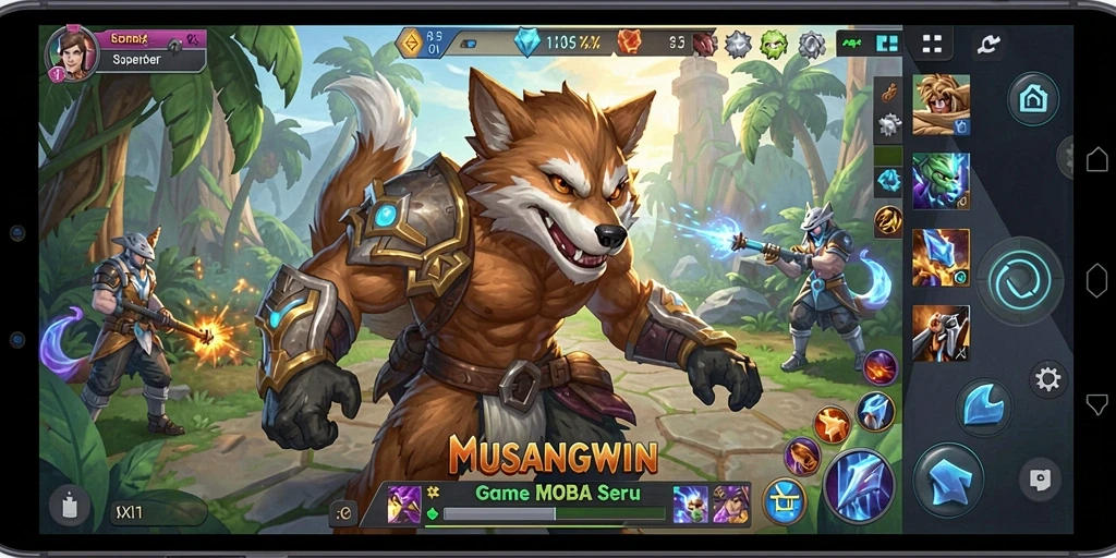Gameplay seru dan menegangkan di MUSANGWIN.