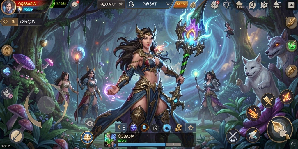 Tampilan gameplay QQ88ASIA yang menakjubkan dan memikat.