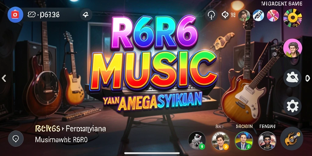 Tampilan gameplay menarik dari R6R6 dengan lagu-lagu seru.