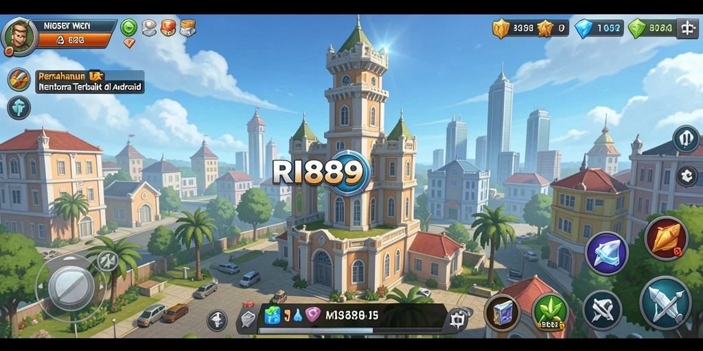 Gameplay Tower Defense yang menarik dan menantang.
