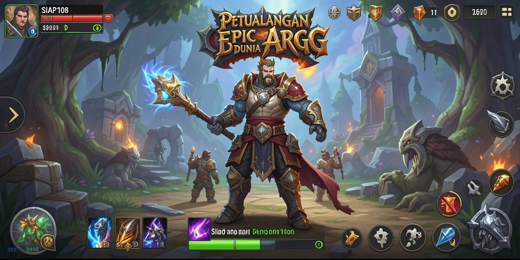 Tampilan gameplay SIAP108 dengan aksi seru dalam dunia ARPG.