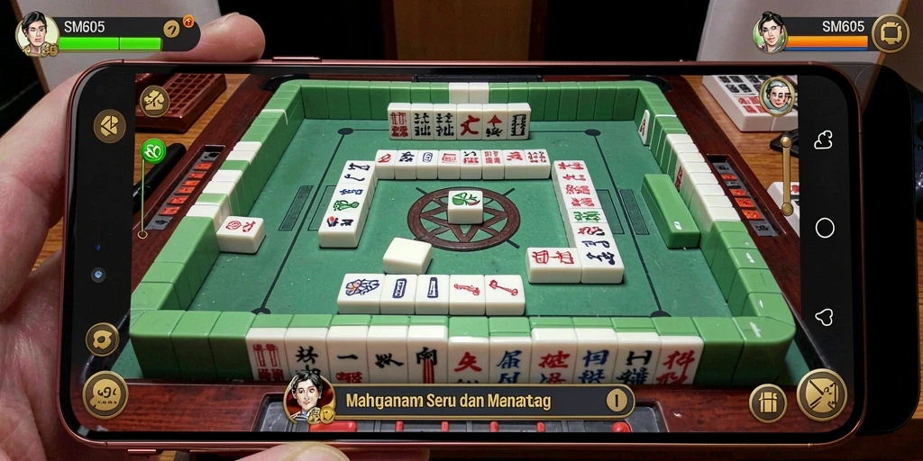 Gameplay menarik di SM605 dengan grafis Mahjong yang menawan.